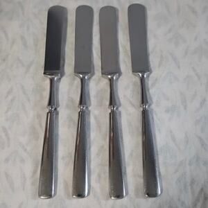 4 Dansk Anvil Blunt Dinner Knives 8 3/8" Stainless Knife Japan IHQ